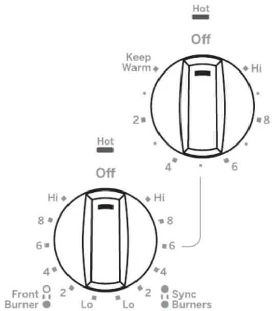 GE JP3530TJWW - Utilisation de la plaque chauffante - 1