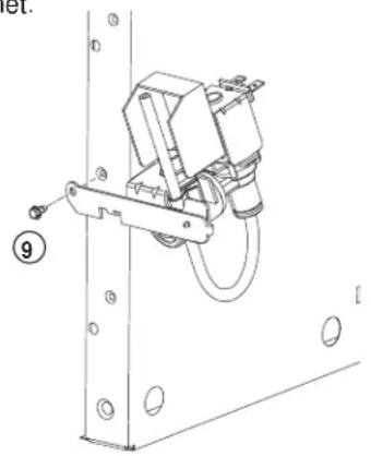 GE IM4D - ATTACH THE WATER VALVE TO THE MACHINE COMPARTMENT - 2