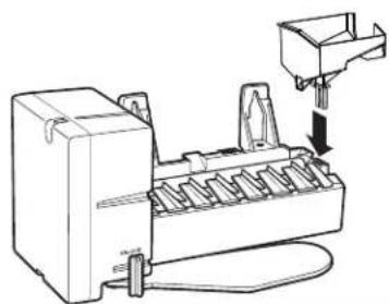 GE IM4D - POSEZ LE RÉCIPIENT DE REMPLISSAGE DE LA MACHINE À GLAÇONS - 1