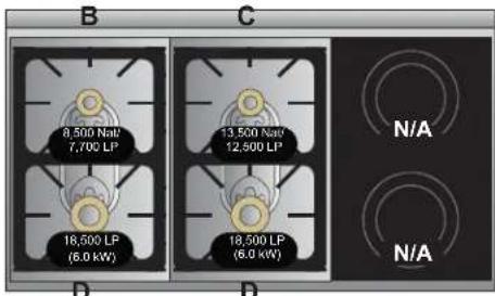 VIKING TVDR4804IDB - Orifices Locations - 7