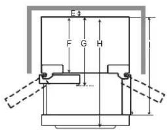 LG LRMVC2306D - Dimensions et dégagements - 2