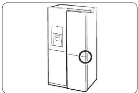SAMSUNG RF28K9070SR - Para ajustar la alta de una puerta - 1