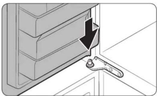 SAMSUNG RF28K9070SR - Réinstallation des portes du réfrigérateur - 1