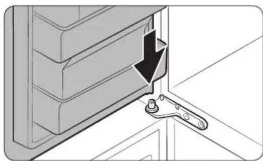 SAMSUNG RF28K9070SG - como colocar nuevomente las puertas del refrigerador - 1