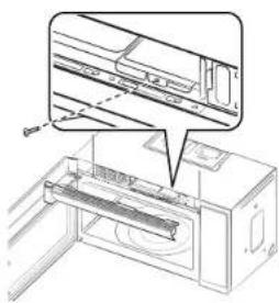 SAMSUNG ME21R706BAT - Replacing the oven light - 1