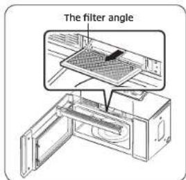 SAMSUNG ME21R706BAT - Replacing the charcoal filter - 1
