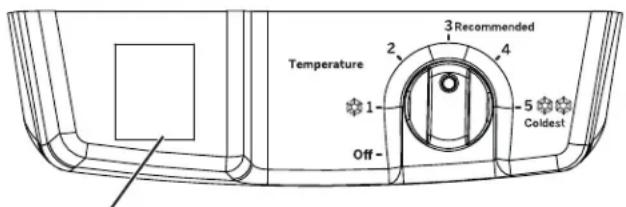 GE GTS19KSNRSS - Bouton de commande de la température - 1