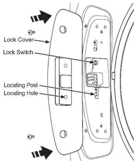 GE GFW850SSNWW - REMOVE LOCK ASSEMBLY AND INSTALL ON OPPOSITE SIDE OF WASHER (CONTINUED) - 2