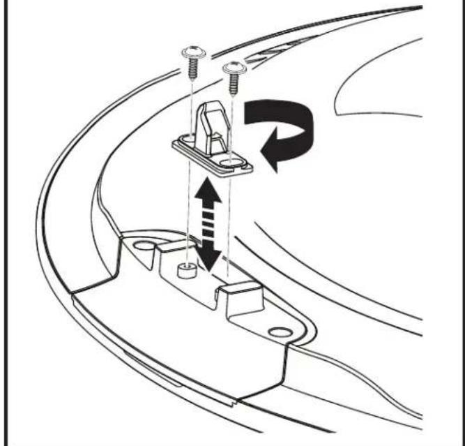 GE GFW850SSNWW - REMOVE, REVERSE AND REPLACE THE DOOR STRIKER - 1
