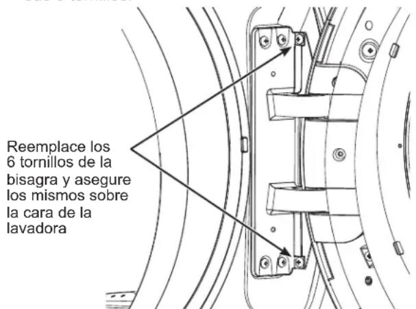 GE GFW850SSNWW - RETIRE EL ENSAMBLE DE LA PUERTA - 1