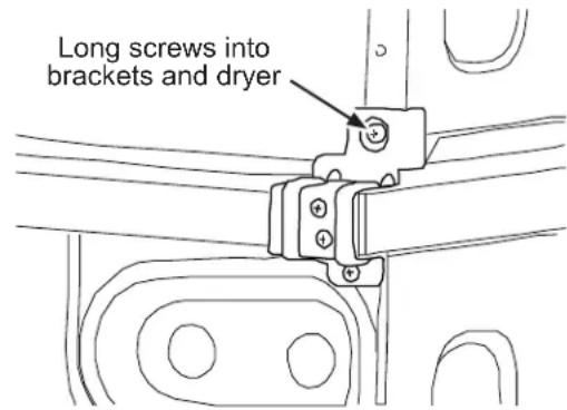 GE GFT14ESSMWW - INSTALL DRYER AND BRACKET ON DRYER (CONT.) - 1