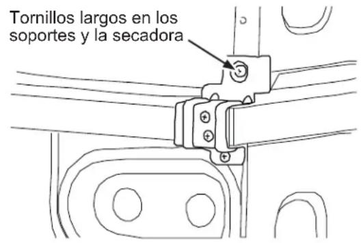 GE GFT14ESSMWW - CÓMOSINSTALLAR LA SECADEORA Y EL SOPORTE EN LA SECADEORA (CONT.) - 1