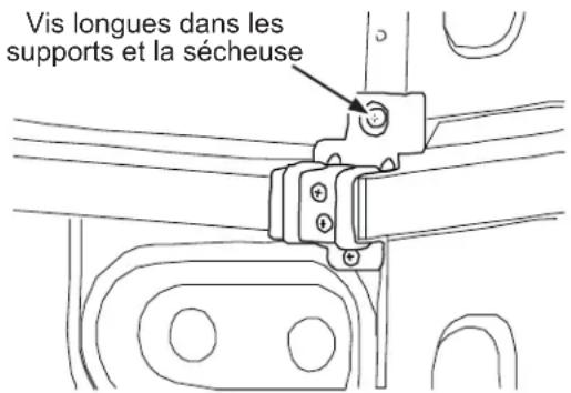 GE GFT14ESSMWW - COMMENT INSTALLER LA SÉCHEUSE ET LE SUPPORT SUR LA SÉCHEUSE (SUITE) - 1