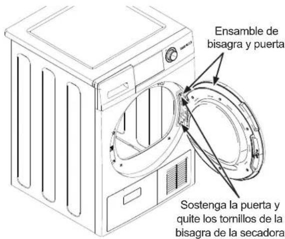 GE GFT14ESSMWW - RETIRE EL ENSAMBLE DE LA PUERTA - 1