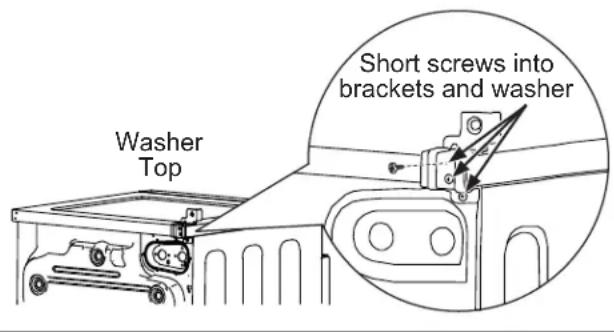 GE GFT14ESSMWW - INSTALL BRACKET TO WASHER - 1