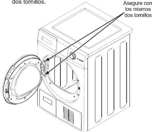 GE GFT14ESSMWW - GIRE Y REEMPLACE EL ENSAMBLE DE BISAGRA / PUERTA - 1