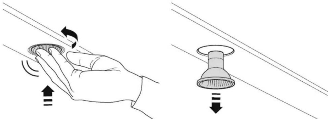 Fisher & Paykel HC30DTXB2 - Remplacement des ampoules - 1