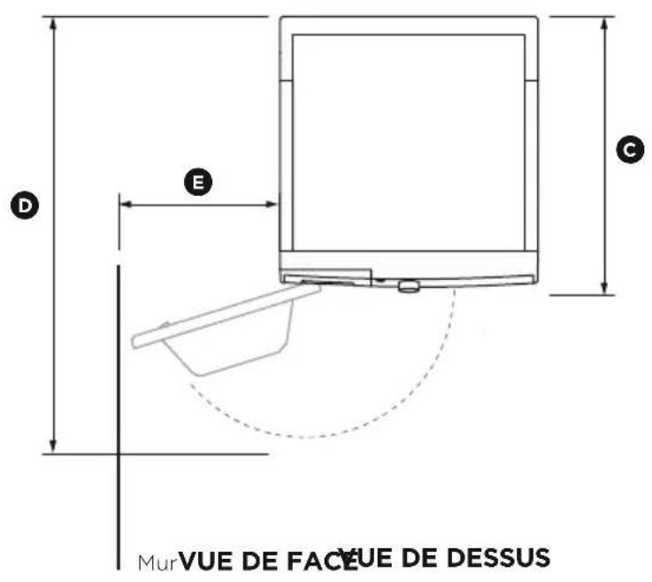 Fisher & Paykel WH2424F1 - Dimensions du produit - 2