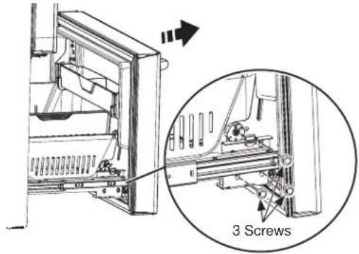 GE GFD28GMLES - REMOVE THE FREEZER DOOR - 1