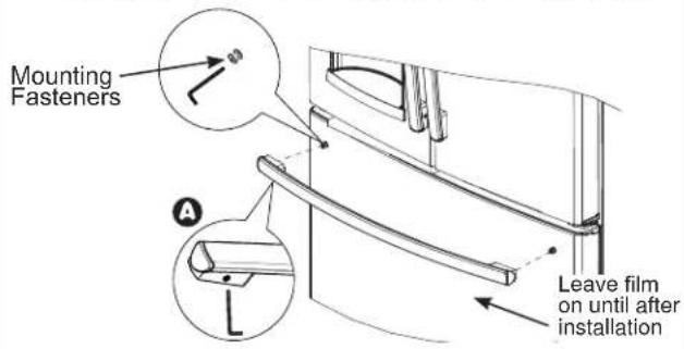 GE GFD28GMLES - ② REMOVE THE FREEZER DOOR HANDLE - 1