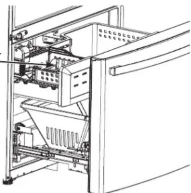 GE GFD28GMLES - Machine à glaçons (Offerte avec les modèles sans distributeur, aussi offerte en ensemble prêt-à-porter IM avec certains modèles) - 1