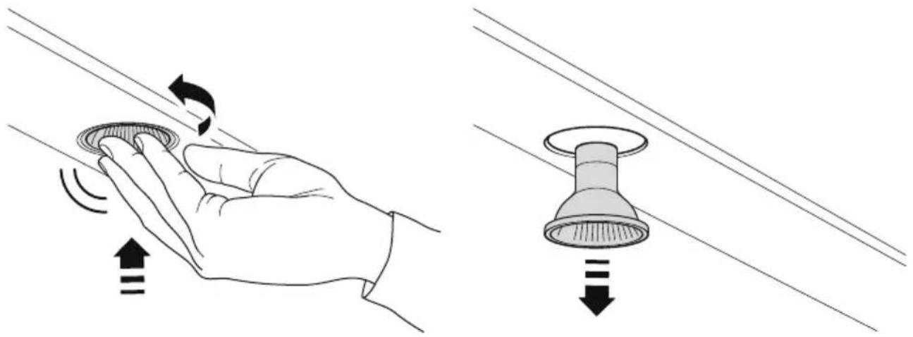 Fisher & Paykel HC36DTXB2 - Replacing the light bulb - 1