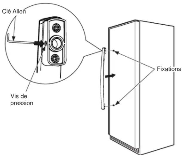 GE FUF17DLRWW - Poignée de Porte - 1