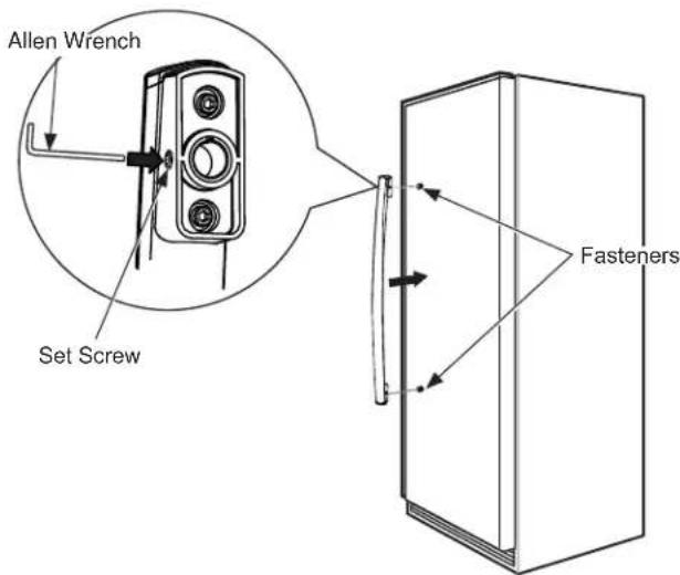 GE FUF17DLRWW - Door Handle - 1