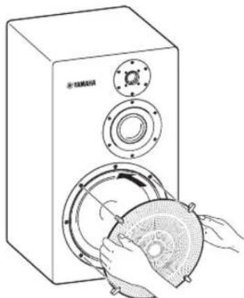 YAMAHA NS5000 - Blenden anbringen - 1