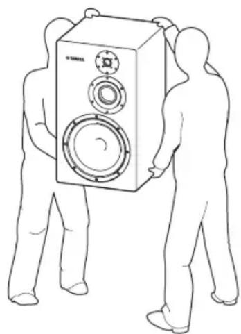YAMAHA NS5000 - Precauciones a tener en cuenta al colocarlos altavoces - 1