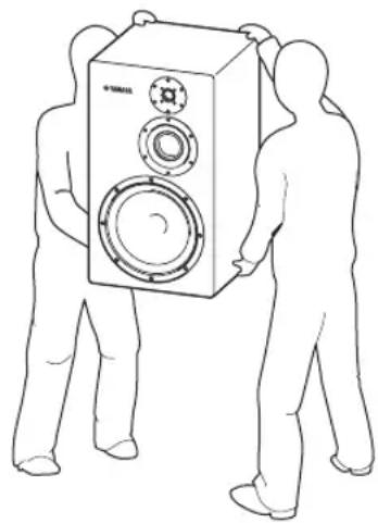 YAMAHA NS5000 - Sicherheitseinweise für das Aufstellen der Laufsprecher - 1