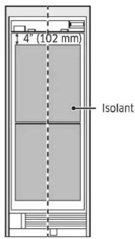 Dacor DRR24980RAP - Fixation de l'isolation du panneau avant - 1