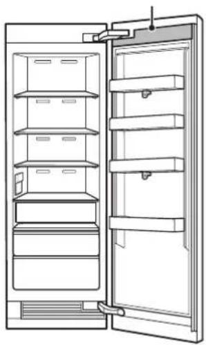 Dacor DRR24980RAP - Cache supérieur de la porte - 3