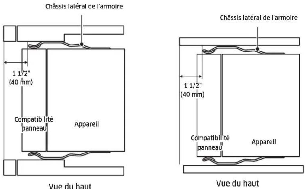 Dacor DRR24980RAP - Placer le réfrigérateur dans son caisson - 2