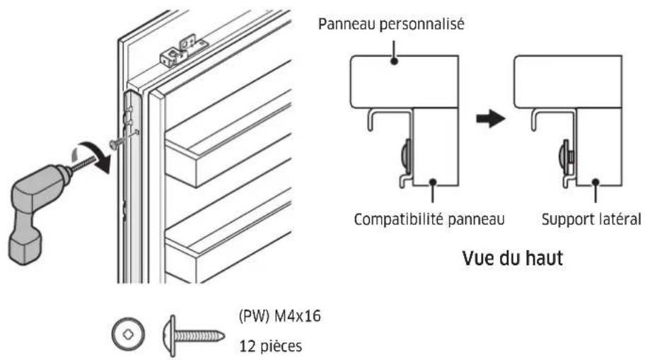 Dacor DRR24980RAP - Préparation du panneau pour l'ajuster - 2