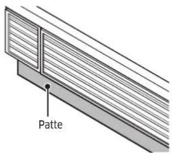 Dacor DRR24980RAP - Fixation de la patte - 1
