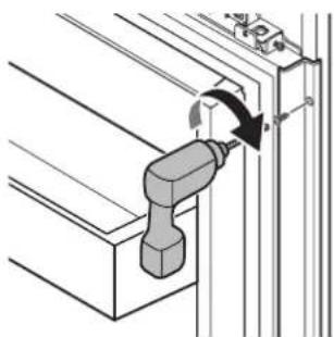 Dacor DRR24980RAP - Fixation du panneau sur la porte - 5
