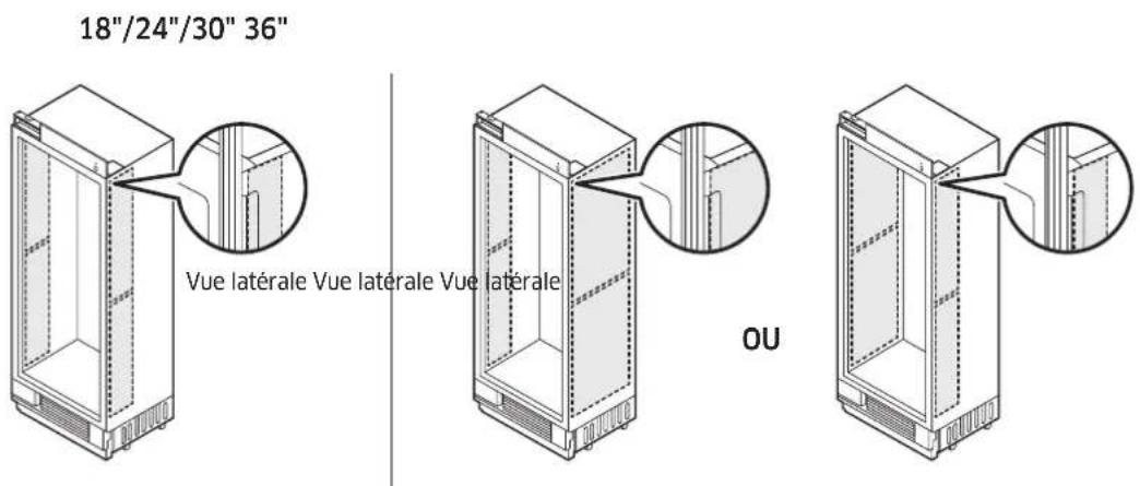 Dacor Modernist DRR30980RAP - Fixation des isolants sur le côté du congélateur ou du réfrigérateur - installation d'un seul appareil - 2