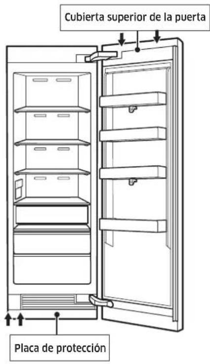 Dacor Modernist DRR30980RAP - Retirar la cubierta superior de la puerta, plac de proteccion - 1