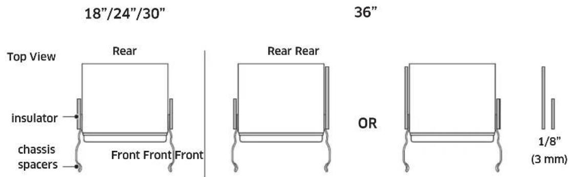 Dacor Modernist DRR30980RAP - Attaching insulators on the side of the freezer or fridge - Single Installation - 1