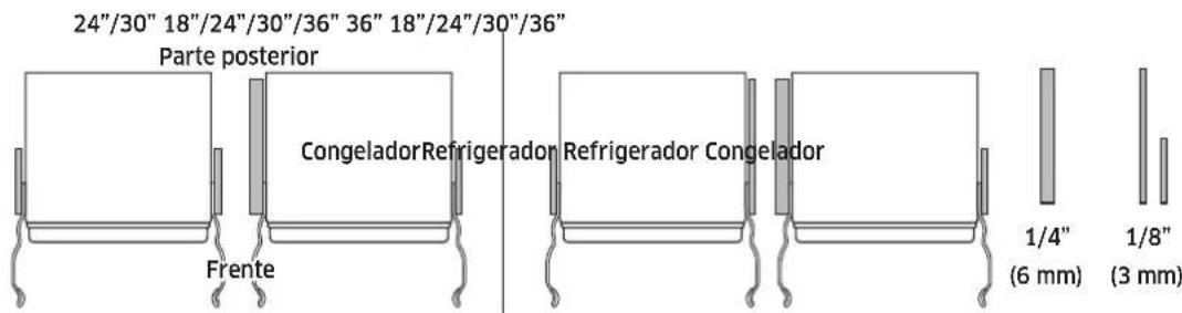 Dacor Modernist DRR30980RAP - Cuando el congelador está en elazo derechocho - 1