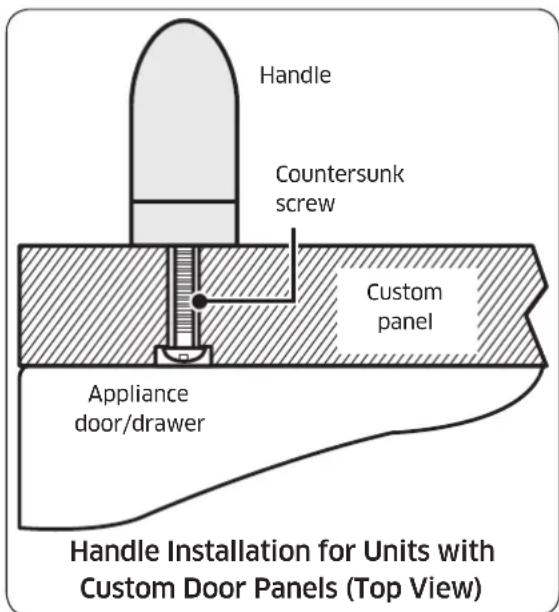Dacor Modernist DRR30980RAP - Handle Specifications - 1