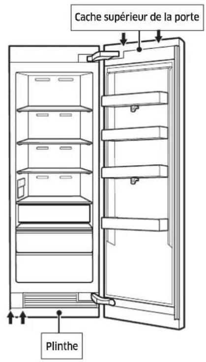 Dacor Modernist DRR30980RAP - Retrait du cache supérieur de la porte, plinthe - 1