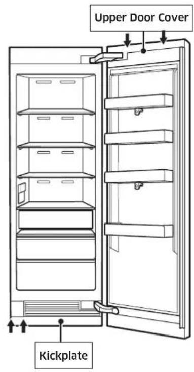 Dacor Modernist DRR30980RAP - Removing Upper Door Cover, Kickplate - 1