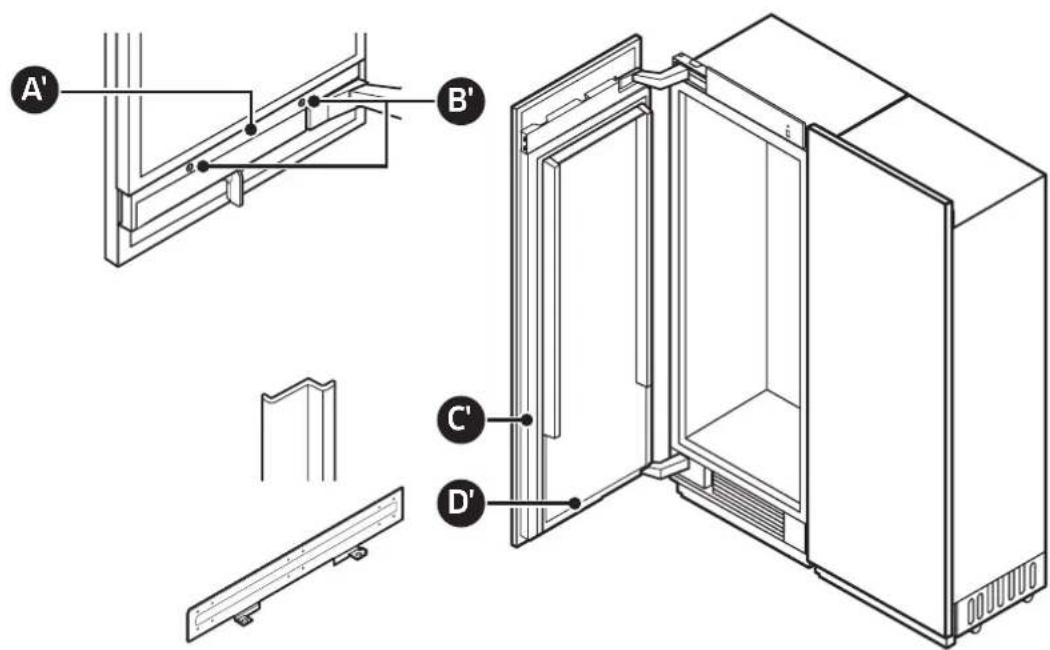 Dacor Modernist DRR30980RAP - Pièces d'installation de la porte - 1