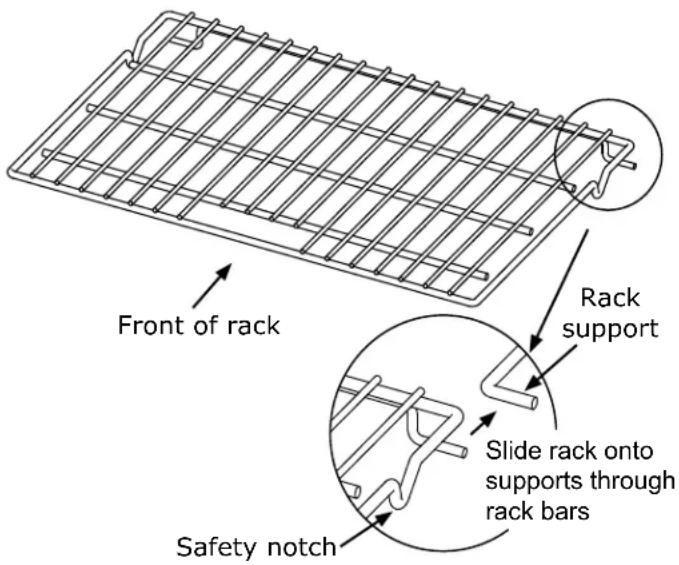 Dacor Heritage HWO227FS - Removing a Standard Oven Rack - 1
