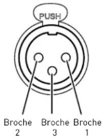 PUSH Broche 2 Broche 3 Broche 1