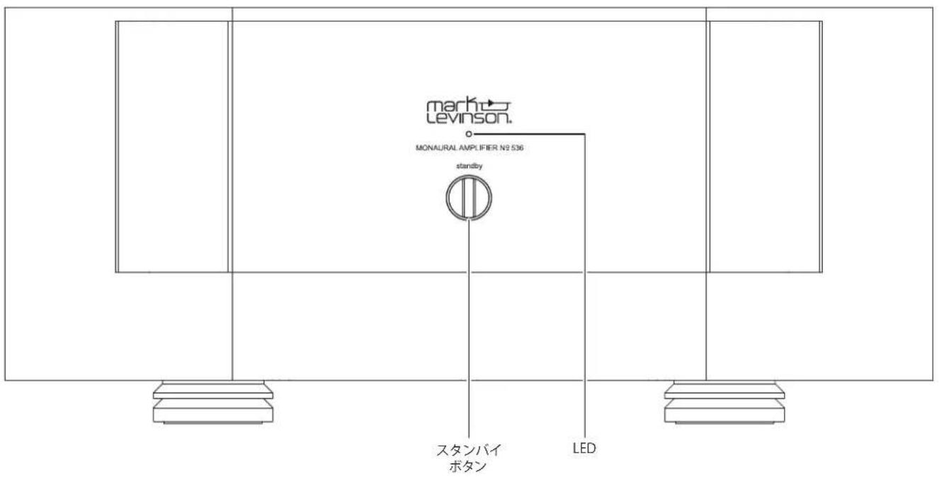 mark Levinson. MONAURAL AMPLIFIER N9 536 standby スタンバイ ボタン LED
