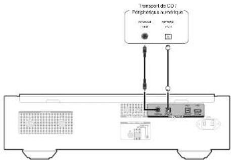 MARANTZ SAKI RUBY - Connexion à un périphérique avec des connecteurs de sortie audio numérique - 1