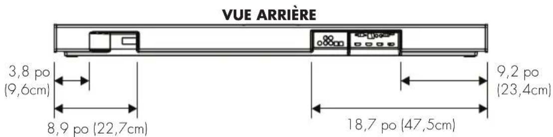 Martin Logan Cadence & Verse - DESSINS DIMENSIONNELS CONFIGURATION DE MONTAGE SUR UNE TABLE - 2
